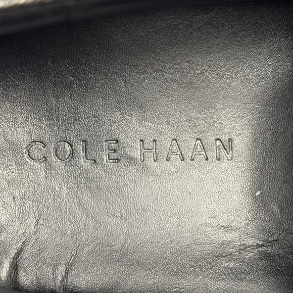 Cole Haan Shoes Mens 11M Tucker Venetian Black Leather Loafers Slip On C03557